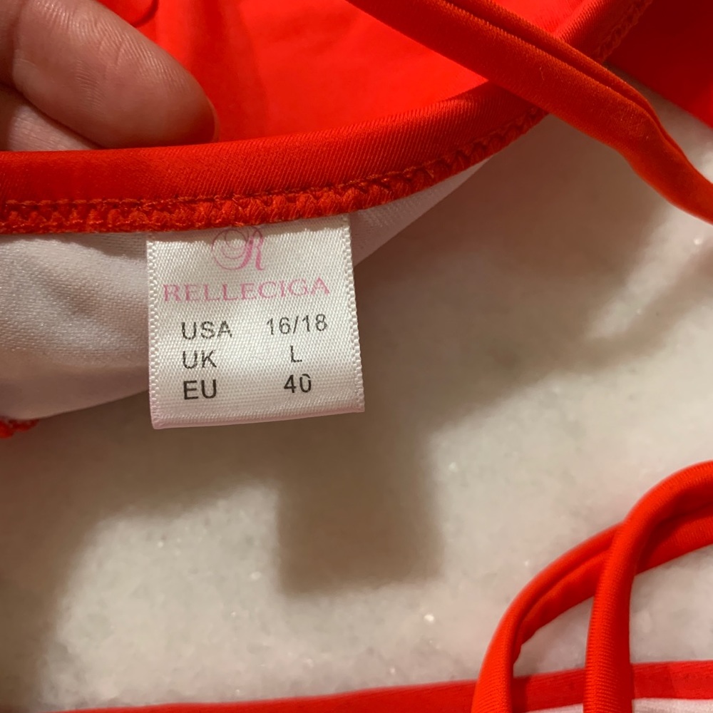 Red Ruffle Bikini - Picture 3 of 4